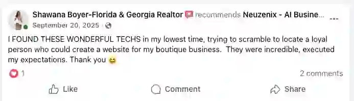 Client recommendation on Facebook